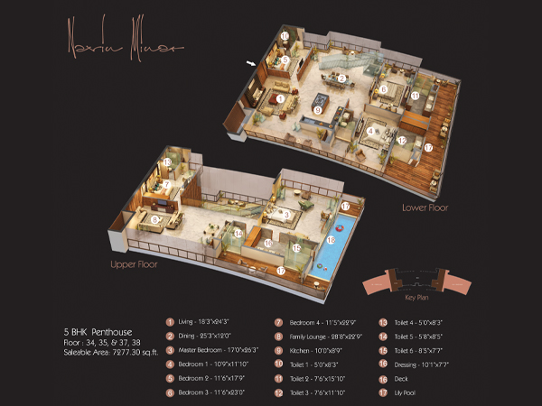 5 BHK Floor Plan