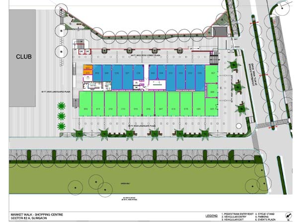 VATIKA MARKET WALK slate plan